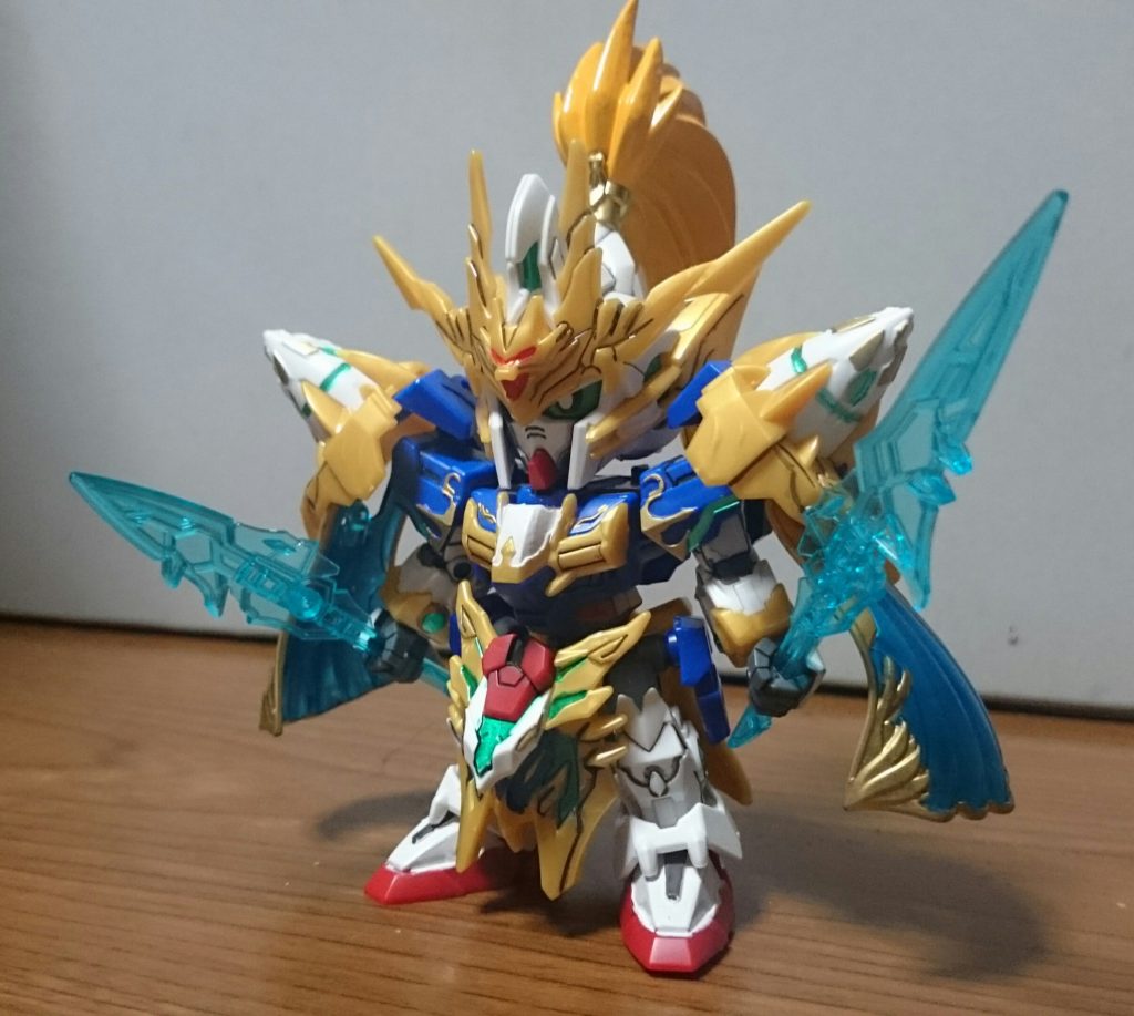 本日からSDガンダムワールド ヒーローズの配信が始まったっスね。1話を視聴したんスけど、その勢いとノリで金髪趙雲をお手軽にガンマカで再現してみたっス！