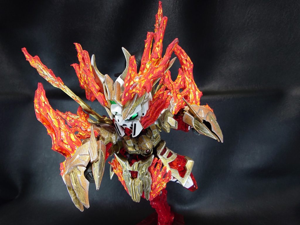 このポージングが限界。