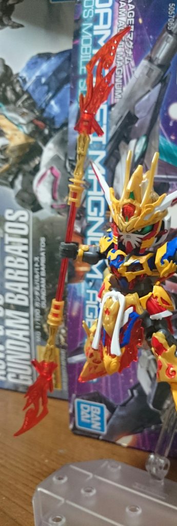 足のブレードと如意棒を合体させたプラモオリジナルギミックも(撮り忘れてた)