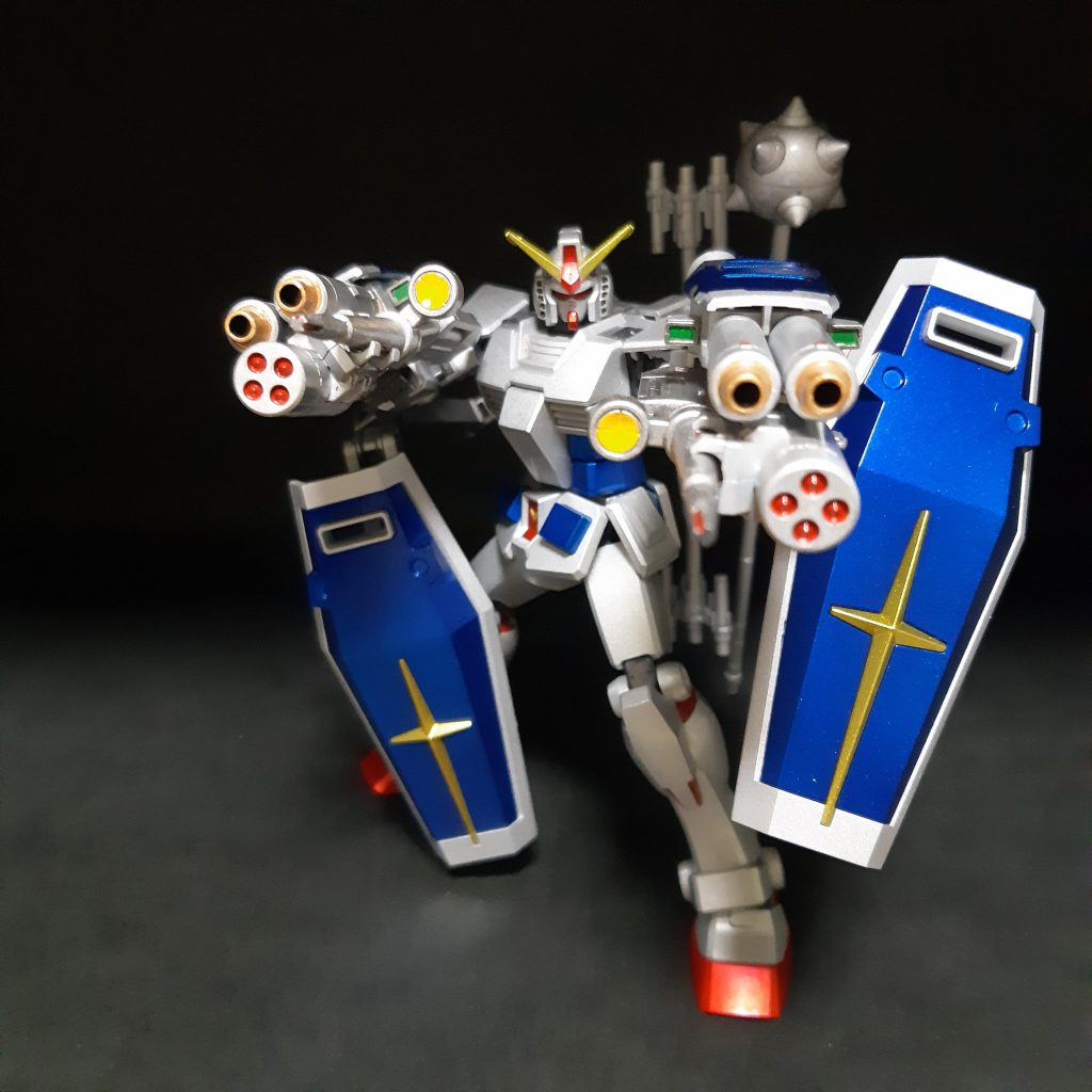 イメージが固まる前に作り始めたので迷走してしまいましたが、やっとアップすることができました。以上、ガンダムシルバーナイトでした。最後までご覧いただきありがとうございました。