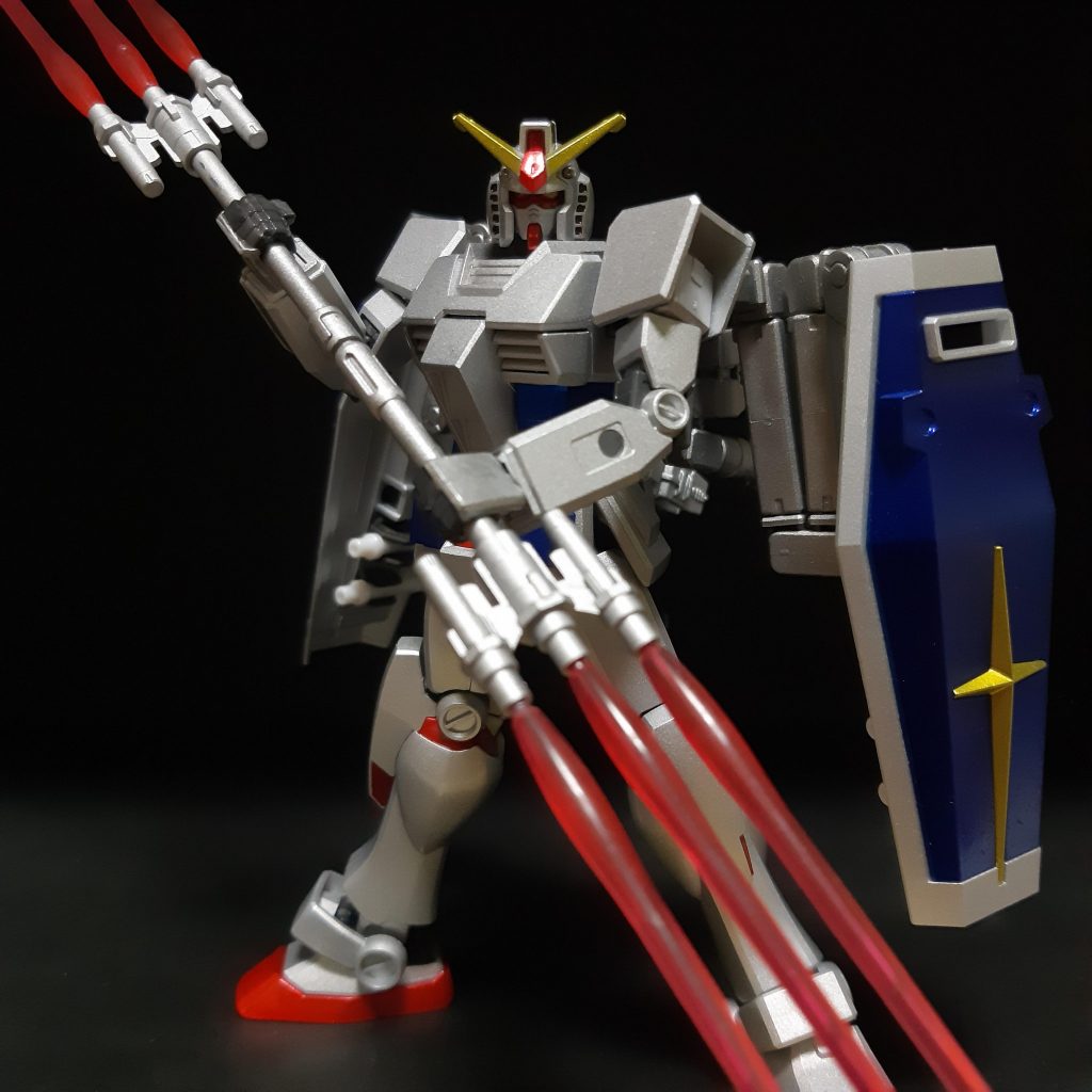 ダブルサスマタも同じく分割できます。イメージはダブルハーケン。柄はバリスティックウェポンの延長パーツです。