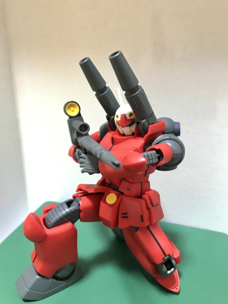 膝立ちも自然に構えられます