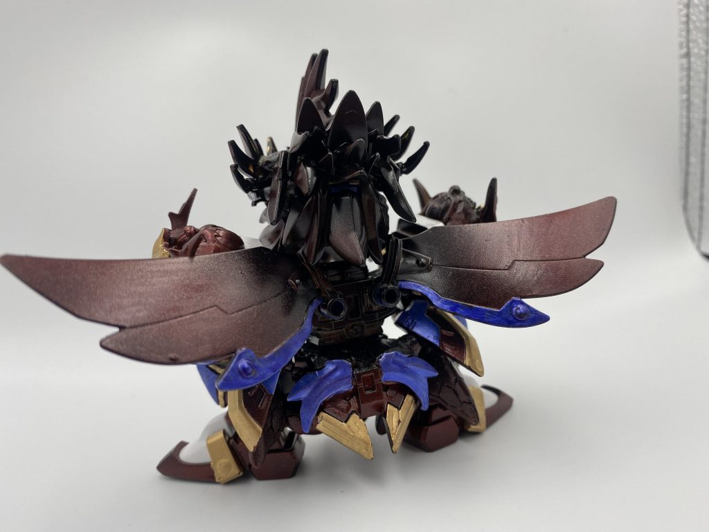 バックショット。曹丕ガンダムの羽を使ってます。