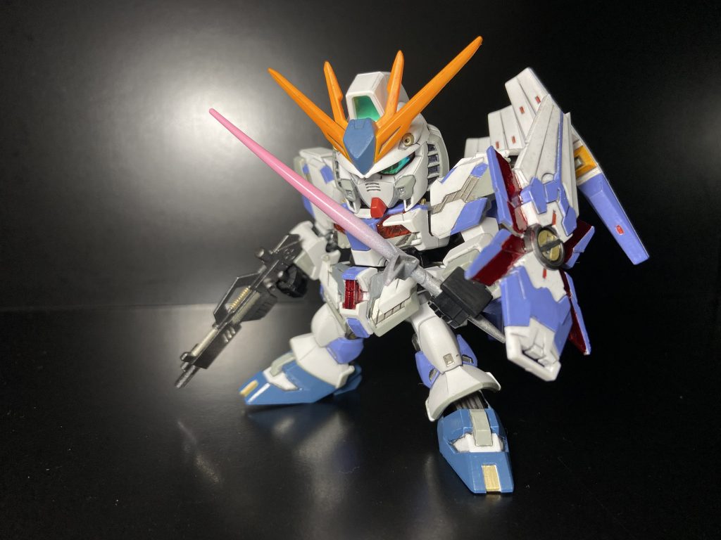 というわけで、EX-νガンダムでした！ただただ完成品を上げたい一心で筆塗装と色バランスだけに注力いたしました！お気軽にご評価、コメント、ご感想いただけたら幸いです(￣▽￣)✨