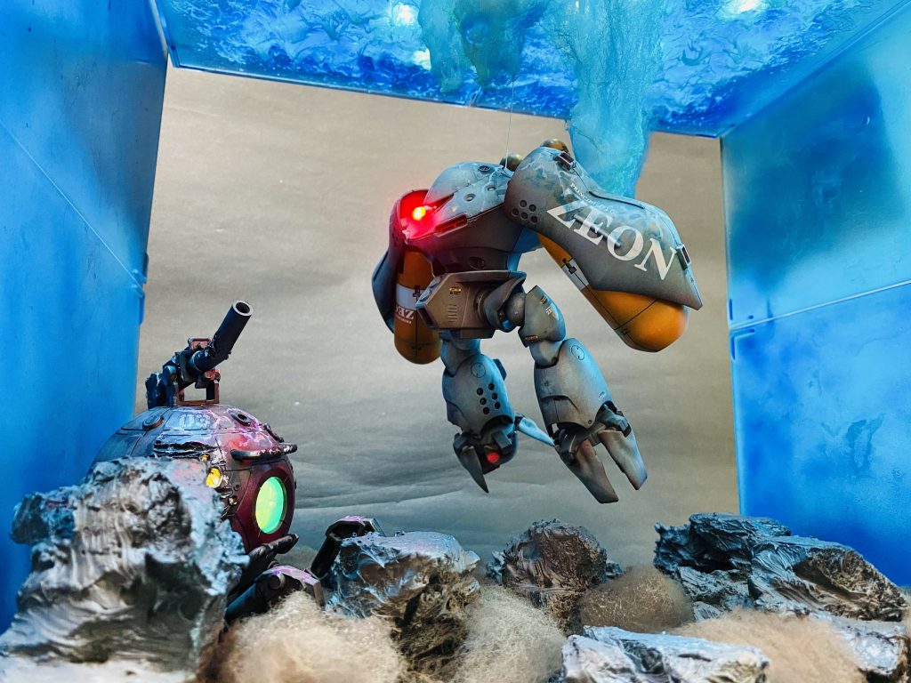 HGUC 1/144SCALE◇MSM-03C HY-GOGG HYゴック◇塗装済み完成品 ◇LED電飾専用台座付き–5枚目/制作者：H4co Y