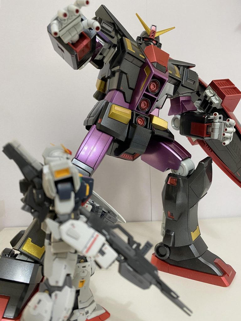 RG Mrk-Ⅱガンダムとポージング!圧倒的にサイズ感!買ってよかった!