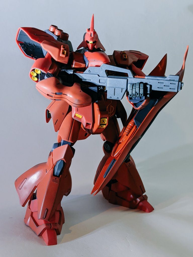 修復前はこんな感じでした。スミ入れと、黄色い所だけ部分塗装してます。