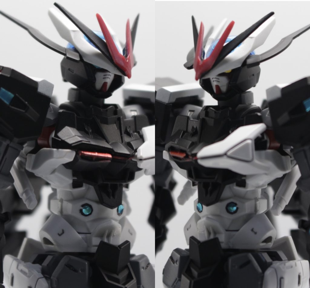 左右非対称が好きなので残せるところはそのままにしています。また分かりにくいですが目はオッドアイで左がDR、右がNNとなっています。