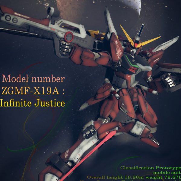MGインフィニットジャスティスガンダム 全塗装