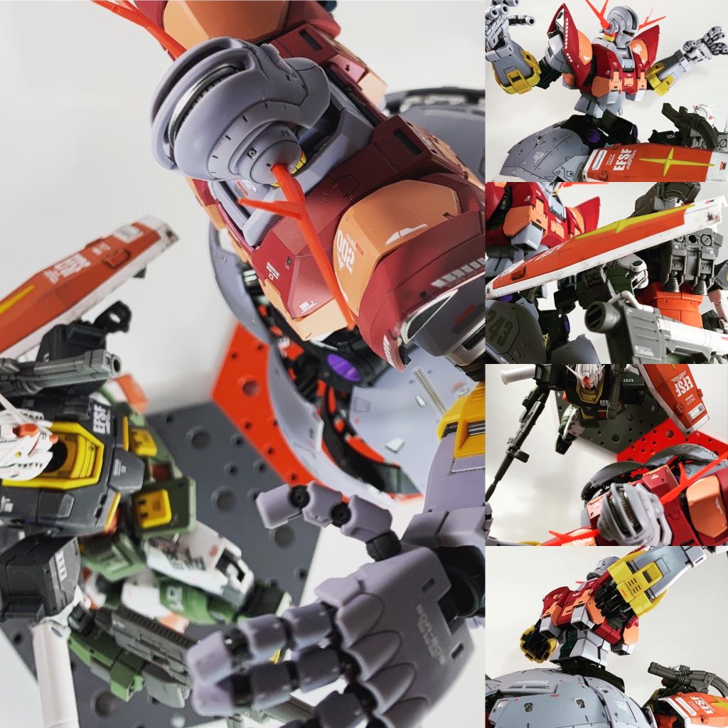 最後はリアルタイプカラーのガンダムさんと。