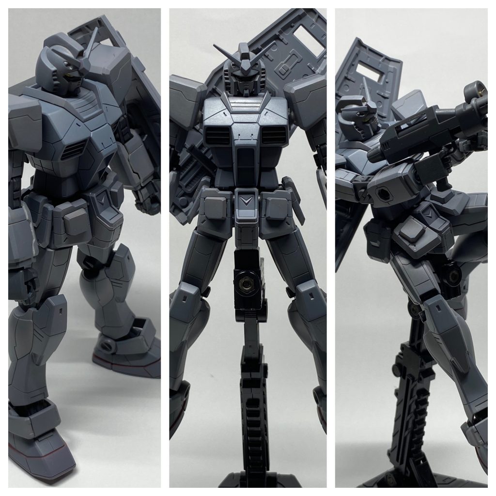 サフを吹いて全体チェックをしています！基本サフ萌え族なのでいつもこの状態で完成でいいんじゃないかと思いながら眺めてます！