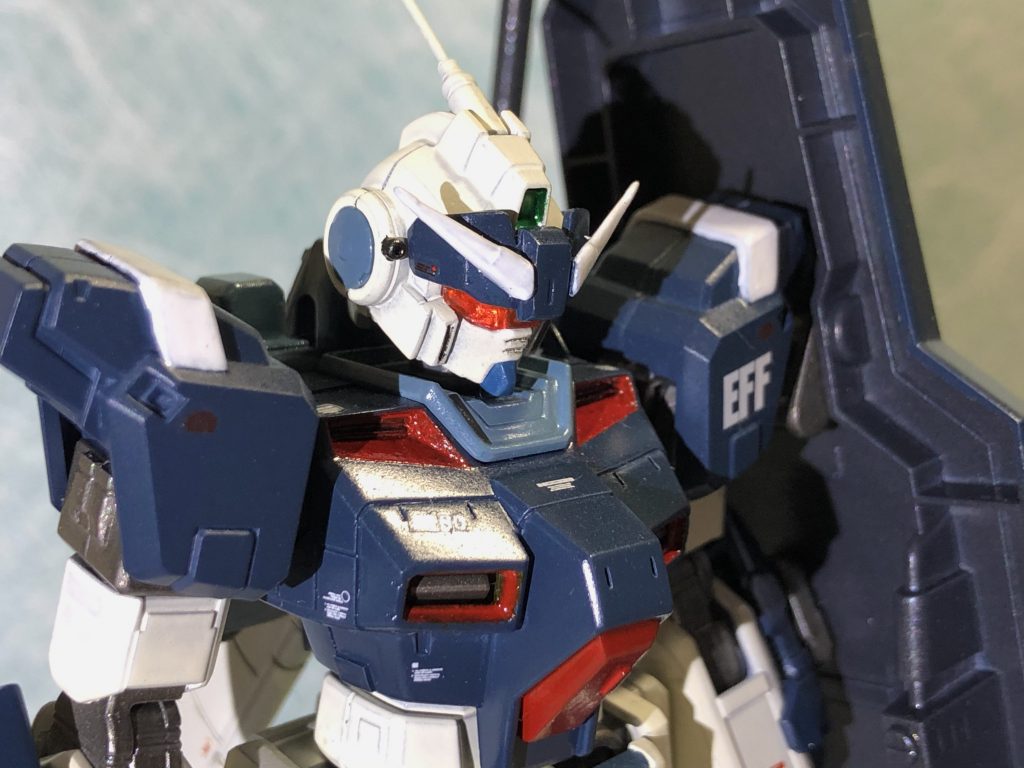 我ながら男前なガンダム顔に作れたと満足しています^_^
