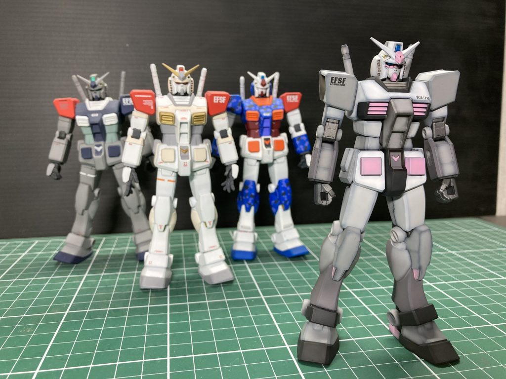 以前はFGガンダムでオリジナルカラーリングを試していました(´ー｀*)ｳﾝｳﾝ