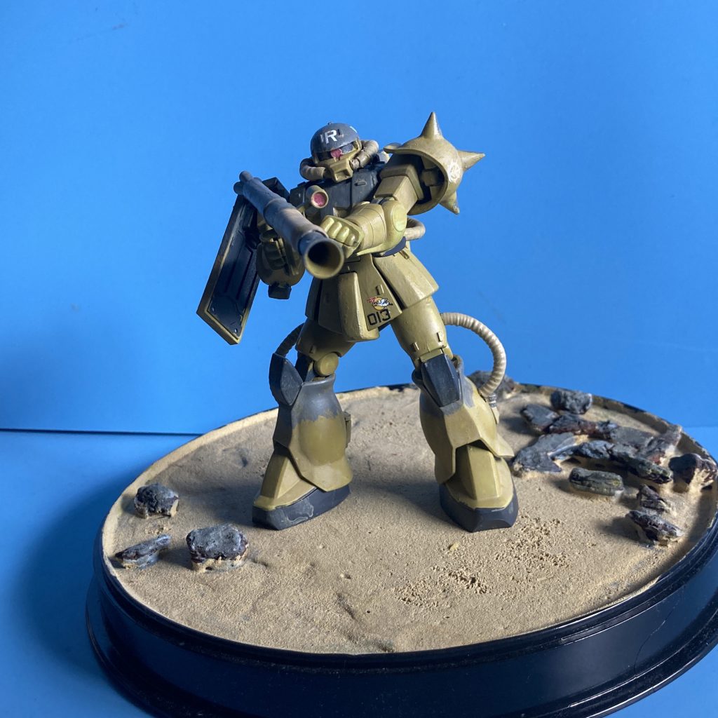 全身像。砂漠ベースを作ったので合わせて砂漠用カラーです