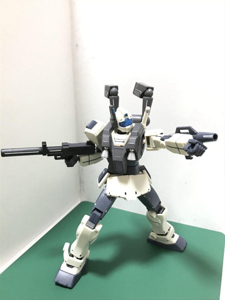 ビームスプレーガンは腕に取り付けられます