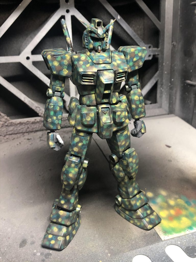 下地のスポット塗り