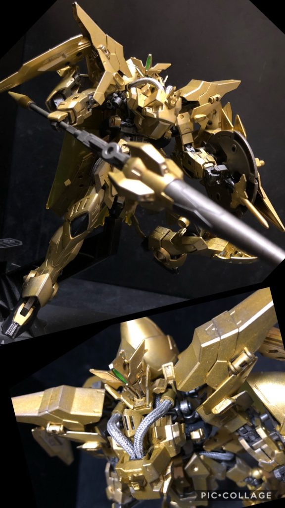 ガンダムイージスナイトエルドラの戦いの終結に向けてジャスティスナイトに代わり、作品終盤からカザミが製作・使用するガンプラ。名前の通りベース機はイージスガンダム……というわけではなく、厳密にはガンダムタイプの機体にイージスの特徴(頭部や肩のシルエット、脹脛のX300系フレームなどの意匠)を付加した感じになっている。所謂「見立て改造」の類。先代同様騎士風の外見であるが、ベース機の武装を殆ど廃して装飾的なパーツを追加していたジャスティスナイトとは逆に、本機は可変機構等イージスの特徴を盛り込むことをメインとしており、装飾パーツは少ない。その分ジャスティスナイト以上に多くのギミックが設けられ、全体に手間のかかった創意工夫が凝らされている。ゲームだと思っていたエルドラでのミッションが、実は現実で起こっている出来事だと知り、エルドラの人達、そして仲間達を本気で守りたいと思ったカザミの決意を表すかの如く、本機は盾役としての役割が強い。全てを耐え抜く防御力は勿論、即座に仲間の元へ駆けつける機動力、そして仲間の為に敵を倒すための攻撃力等、チームの先頭に立つ守りの要を担える能力を目指している。また、ガンプラの製作にあたってはジャスティスナイト以上に各種処理を丁寧に行ったうえ、設計で行き詰った部分にはチームの仲間達に意見を求め、コアガンダムなどのギミックを参考に改良が施された。完成後も慎重にチェックを重ねたうえで実戦に参加した本機の防御力は凄まじく、カザミ自身が元来不向きな攻勢よりも守勢を優先するようになったことも手伝ってその性能を遺憾なく発揮。エルドラでの初戦から大量のヒトツメ機の攻撃を防ぎ、強敵ゼルトザームをはじめ、GBNでもベテランダイバーであるオーガやクジョウ・キョウヤとも渡り合った。その完成度から他の上位ダイバー達からも高い評価を受けている。oyz「いつも通り、解説はwikiからです〜。」カザミ「さすがは俺さまだぜ〜。この解説もカッコよすぎんだろ！いやホントに苦労したんだよなあ〜。」oyz「ホントにアニメ後半のカザミさんはカッコイイですよね〜。前半とは別人の様でしたね〜。」カザミ「皆んなを守る！って決意がイージスナイトを作ったんだぜ。く〜〜っ！最高すぎんだろ！」oyz「そういえば、今は性格がちょい前に戻ってますね。」カザミ「細けえ事は、いーんだよ！」oyz「そうそう、この機体って、構造的にイージスじゃ無いんですよね〜。」カザミ「そうなんだぜ。だから実際のガンプラでもジャスティスナイトのパーツが流用されてるんだぜ〜。」oyz「そこで今回の改造ですが、ひとことで言うと、イージスガンダムに近い構造に大改造しました。」カザミ「おお！」oyz「リライジングガンダムへの合体はオミットした代わりに、可変ギミックを強化して、SEED本編さながらのMA形態に可変する事が出来るんです〜！」カザミ「おお〜！！」oyz「ココで可変シークエンスをご覧ください！」