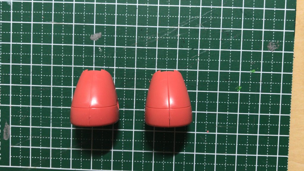 合わせ目は全部V字モールド化で済ませました。