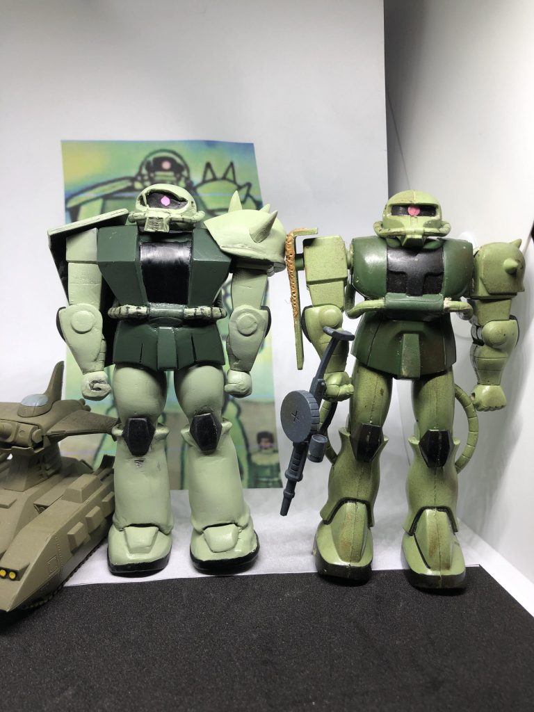 お目汚し失礼します初めてこのザクを見たときにどうしても作りたくなりました