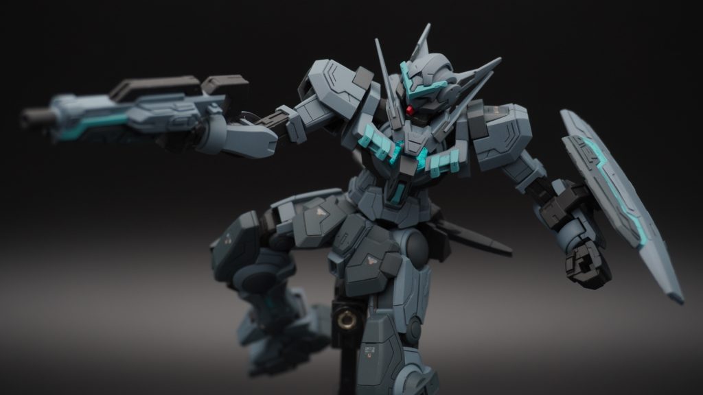 ライフル状態です。ライフルにもアクセントにグリーン使ってエネルギー的な感じ出しています。