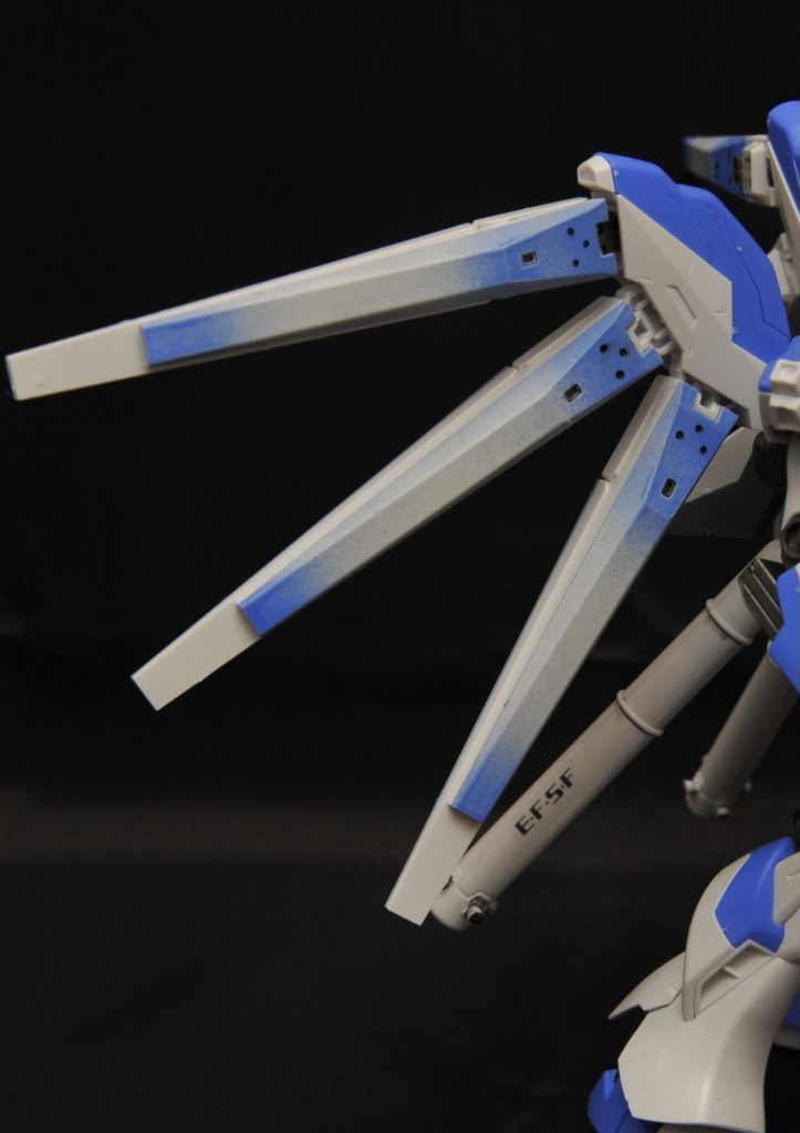 フィンファンネルのアップ。初めてのグラデーション塗装、いかがでしょうか?