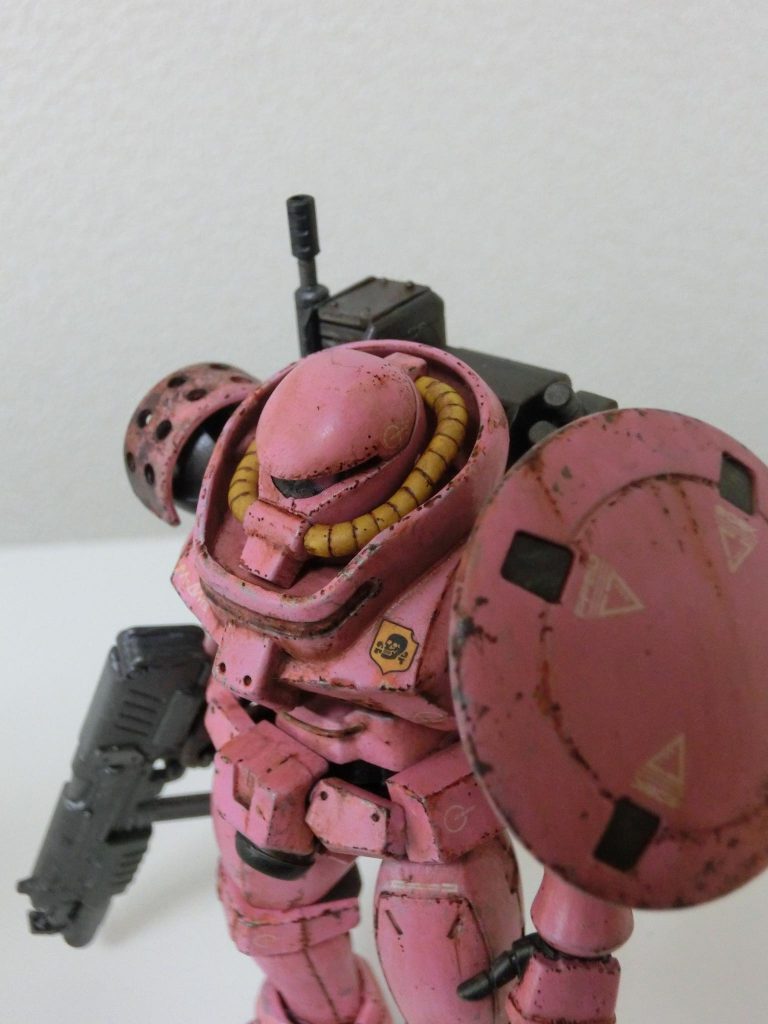 色は買ってほったらかしにしてたピンクに明灰白色を少々混ぜてますがザ・ピンクです。どうなるのか不安でしたがウォッシングとウェザリングで以外と落ち着きました。