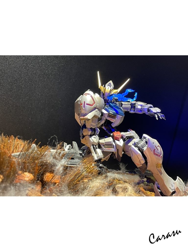 びびっていたジオラマ製作も２か月かけて何とか出来上がり。思っていたよりも面白かった。でも機体にウェザリングは頑張ったんだけどやりきれなかったなぁ。次の課題にしよう。ポーズは１ポーズのみなのでいつもよりも写真少ないですが、これにて終了。