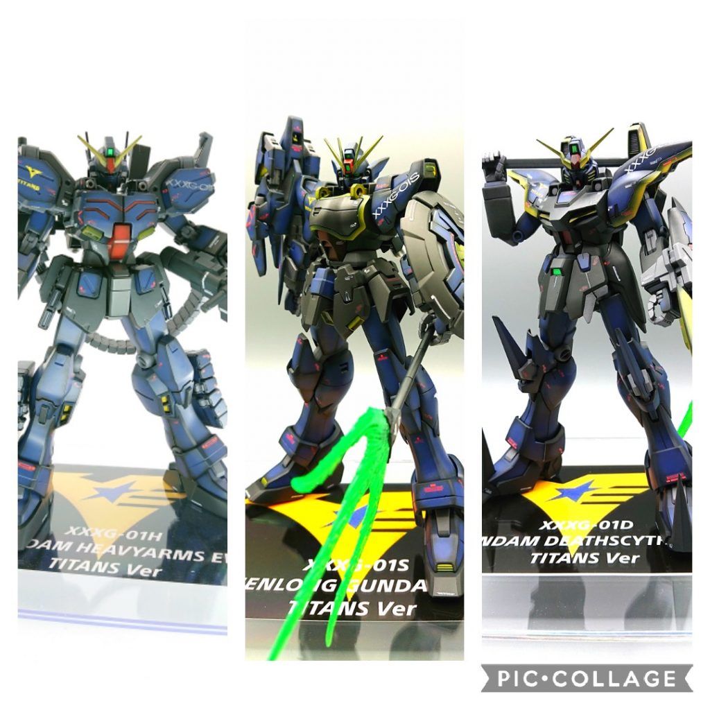 完成してる三機です。