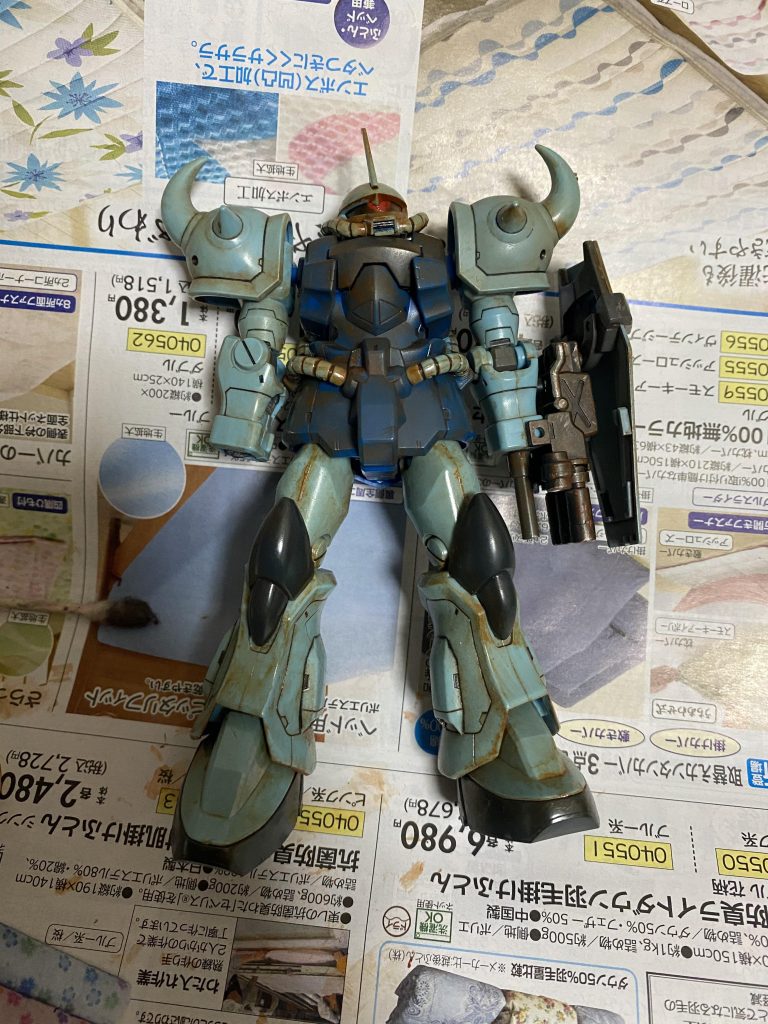 艶消しウェザリング後