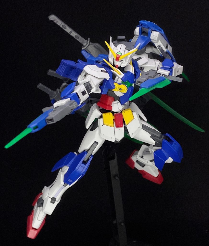 GNピストルⅡをベースにした武装になります。ビットのパーツを使うなどして、GNシールドにマウントできるようにしています。