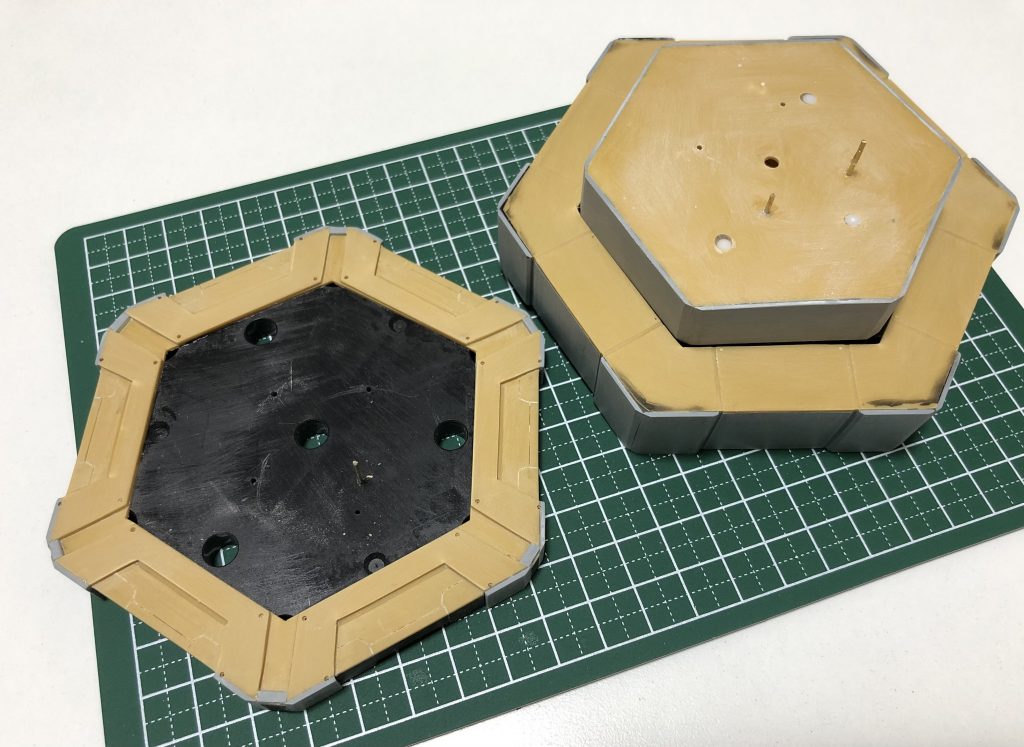 一通りの作業が終わってサフ前の状態一つ作業を増やすと全て×6回の作業をするのが大変でした😇