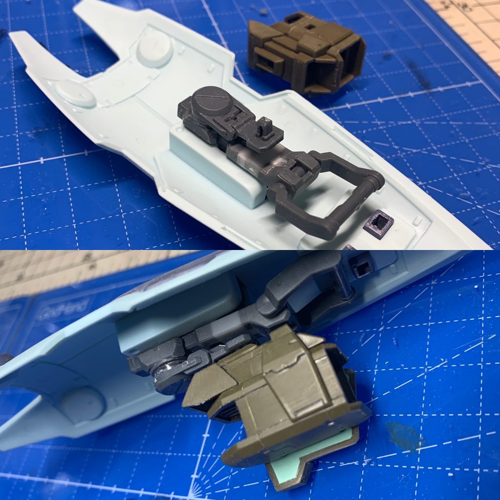 MGジムカスタムのシールドを装備できるように加工