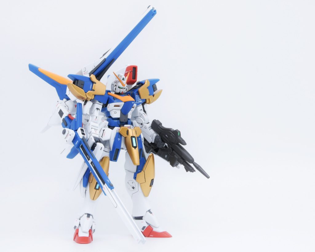 メガビームライフルにもディテールやパイピングを追加。