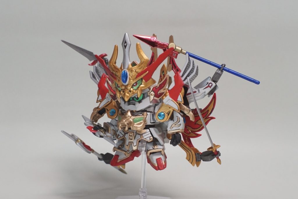 フル装備。阿修羅の腕も回転できるようにしてます。