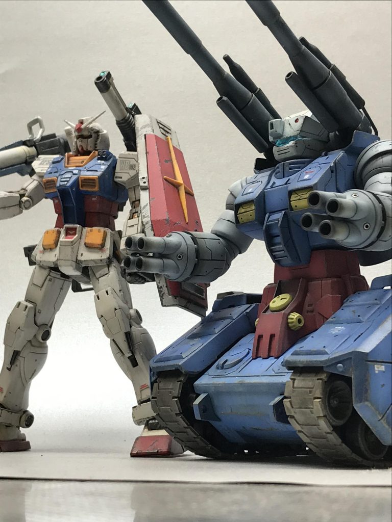ガンダムと一緒にパチリ。