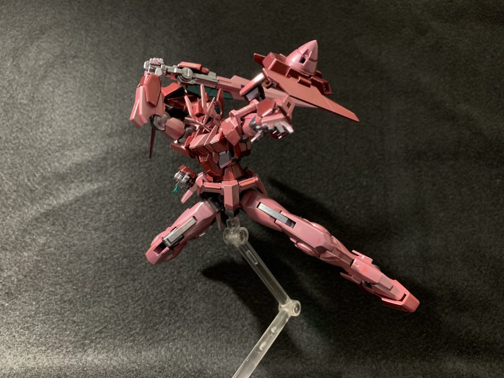 ダブルオーダイバーでポージング