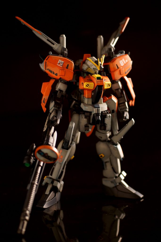 ビームスマートガンは持ち手を上面に変更してレドーム追加。レドームと基部は3Dプリンターで出力。もとは旧キットのゼータプラスのものをモデリングし直して使っています。