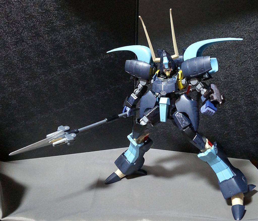 A級ヘビーメタル4体セットのミキシング第一弾として作成しましたが、旧式とはいえ、元々グルーンの出来が良かったのもあったので、上手く作成出来たのかと思います。以上です。最後までのお付き合いありがとうございます。次はどの機体でいこうかしら。