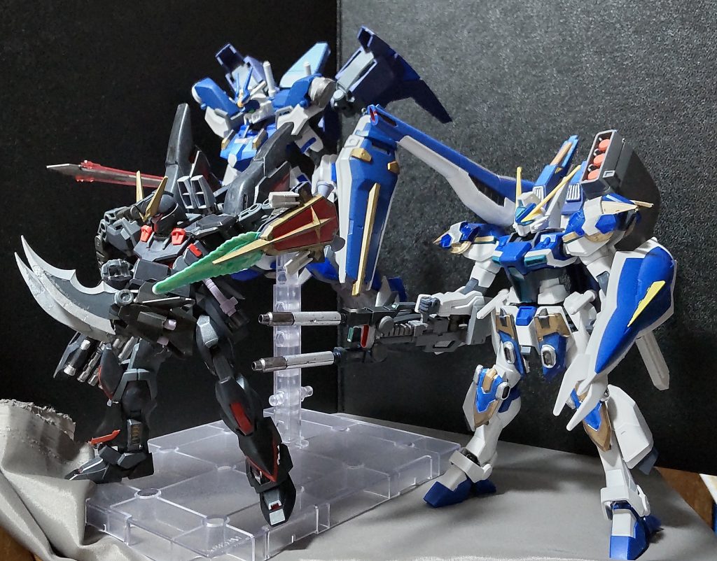 ストライカーパック対応ユニットによる小隊編成各々、独自のストライカーパックを装着して敵を迎え撃つ!以上です。最後までのお付き合いありがとうございます。