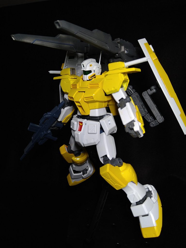 バックキャノン展開フリーダムとF91改のウェズバーを合わせてそれっぽく作成