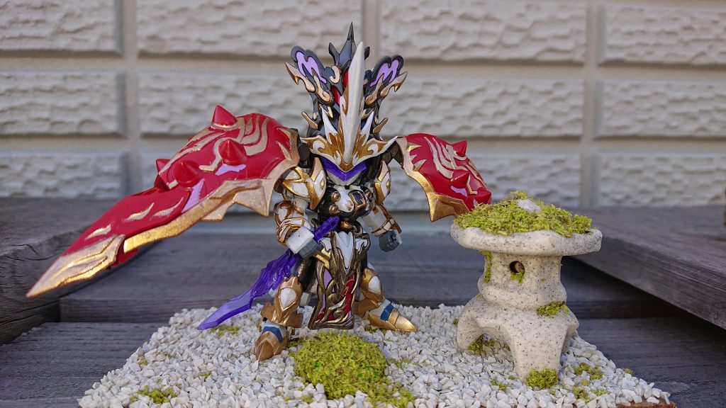 中国舞台のキャラクターですが和の様式も似合うと思い別の小物ベースから拝借