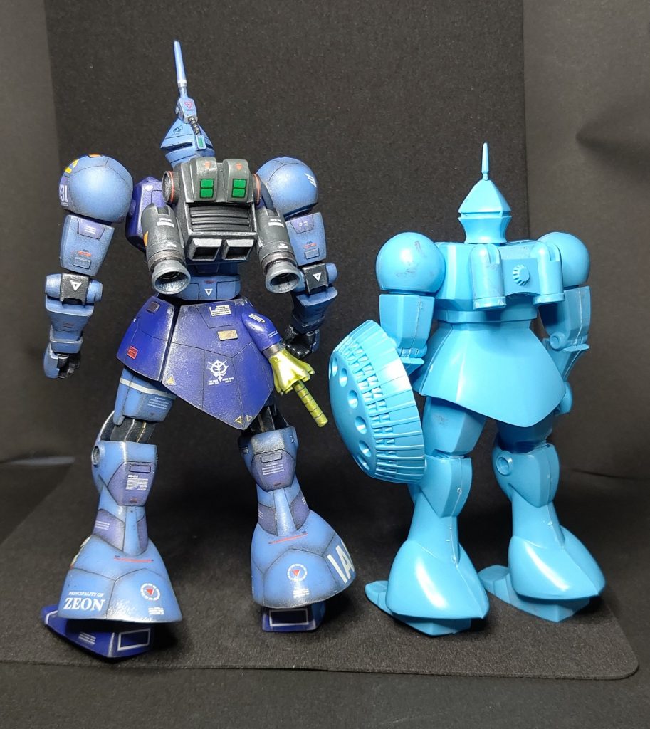 各所、幅増し・延長・関節やウエストの追加などを施してあるので大型化してしまいました。スケール無視!プロポーション重視ということで…(^^;