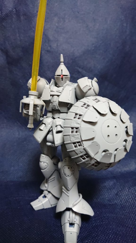 騎士のポーズをとってみました