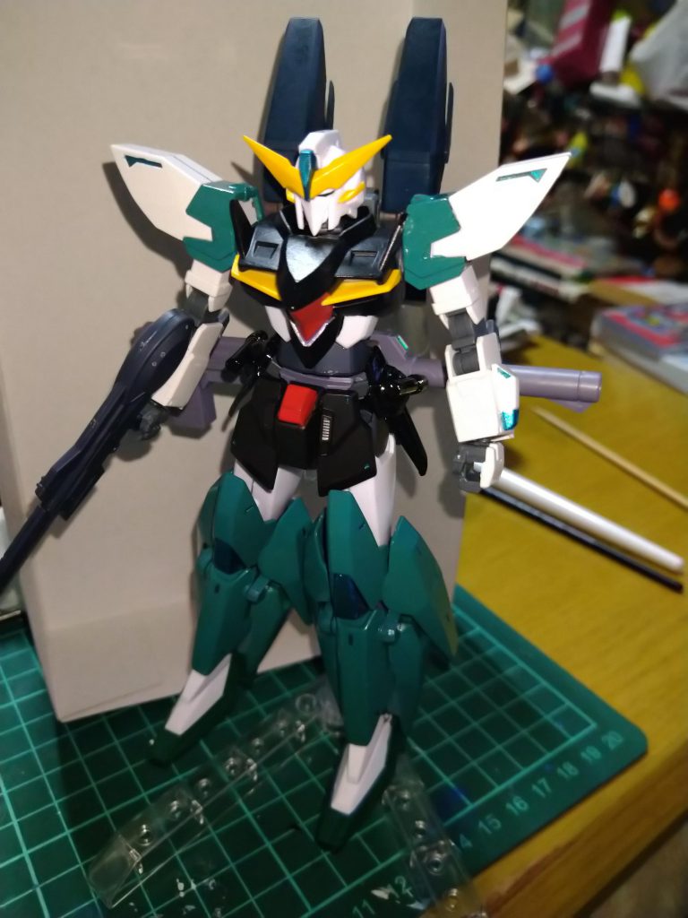 初期段階です、腕をビルドストライクに、腰部をMk-Ⅱにしてます