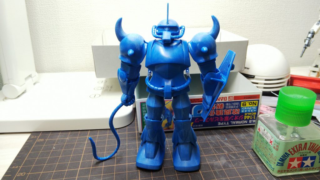 組み立て完了組み立ててからの筆塗り