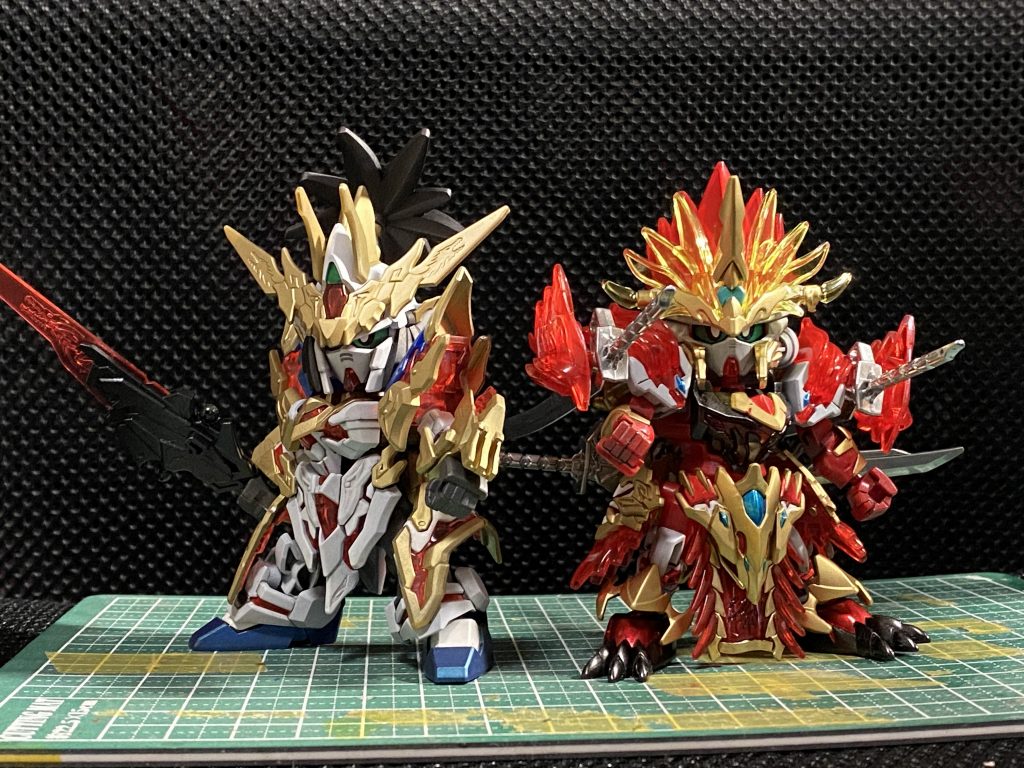 劉備ユニコーンガンダムと(๑╹ω╹๑ )このシリーズは見栄えが良いので作りがいがあります( ^ω^ )