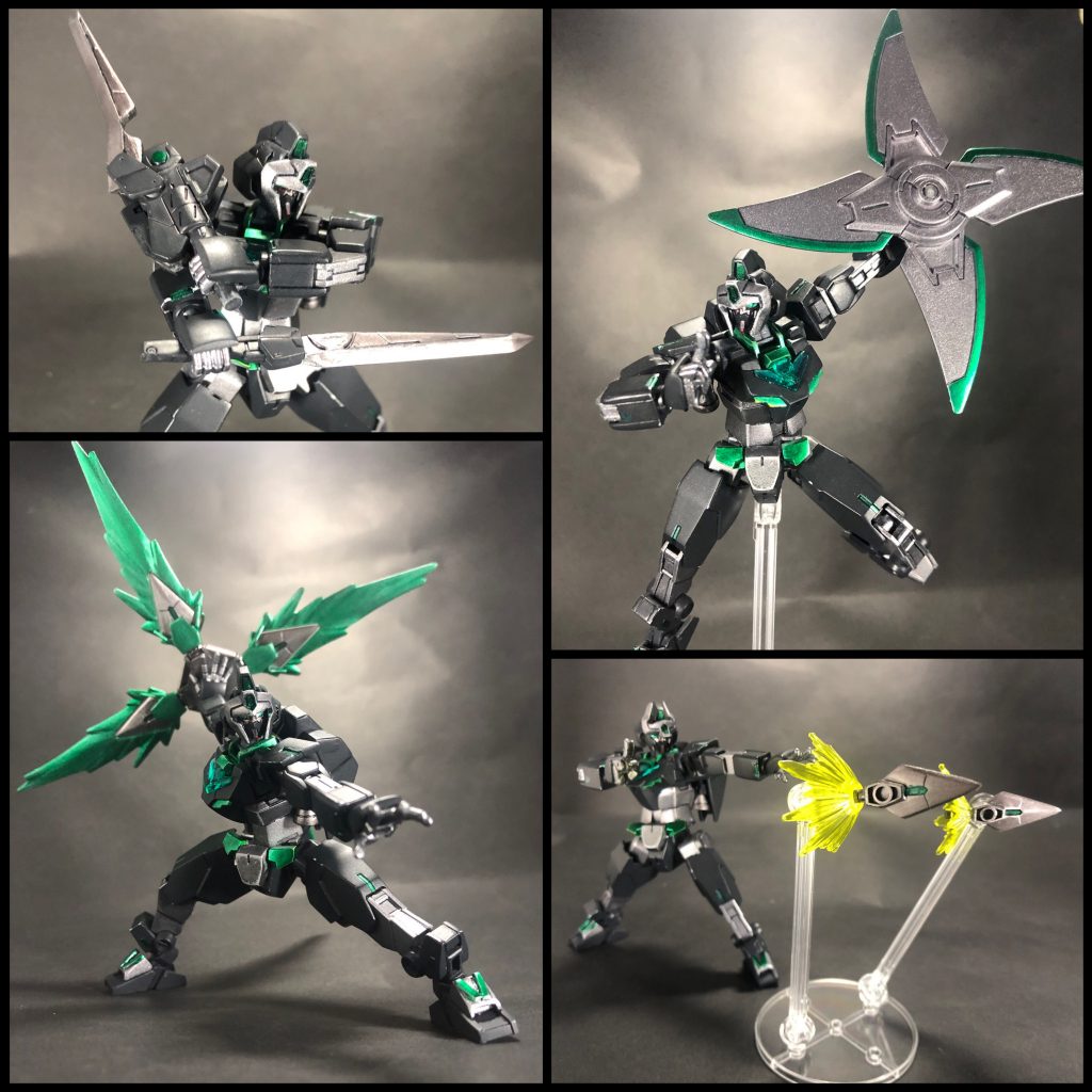 ここでコアガンダム・ハヤテのおさらいとダイバーの紹介を改めて。イブキ(本名：ハヤテ・イブキ/疾風　息吹 )忍者の格好をした青年ソロダイバー。実は疾風流忍術の継承者であり、ガチの忍者。過去にとあるELダイバーと交流があったのがきっかけで、ガンプラを本格的に始めるようになった。現在はそのELダイバーに再会するため、日々GBNにログインし探索を続けている。コアガンダム・ハヤテイブキが駆る忍者型コアガンダム。武器は忍者刀や苦無ビットを基本とし、状況に応じてジライヤに搭載された武器に換装する。以前に縁あってビルドダイバーズのヒロトからコアガンダムⅡ(の予備)を譲り受けたものを、自分用にカスタマイズしている。(アーマーはもらえなかったので自作した。)特筆すべきはそのステルス性能にあり、バックパックから散布される妨害電波「砂嵐」により敵機から視認不可能になるなど、隠密性を高める装備が追加されている。…その他詳しくはコアガンダム・ハヤテ単独のページをご参照くださいヽ(´▽｀)それでは…イブキ「ジライヤ、鎧装の術！」ジライヤ「了解、アーマーパージ！受け取るケロ！」