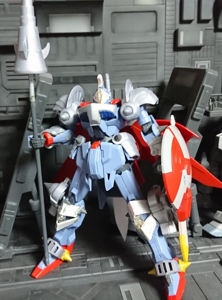 塗装前 なんとなく装備のせいかダンボール戦記のアキレスをリアルタイプにしたような感じも・・・