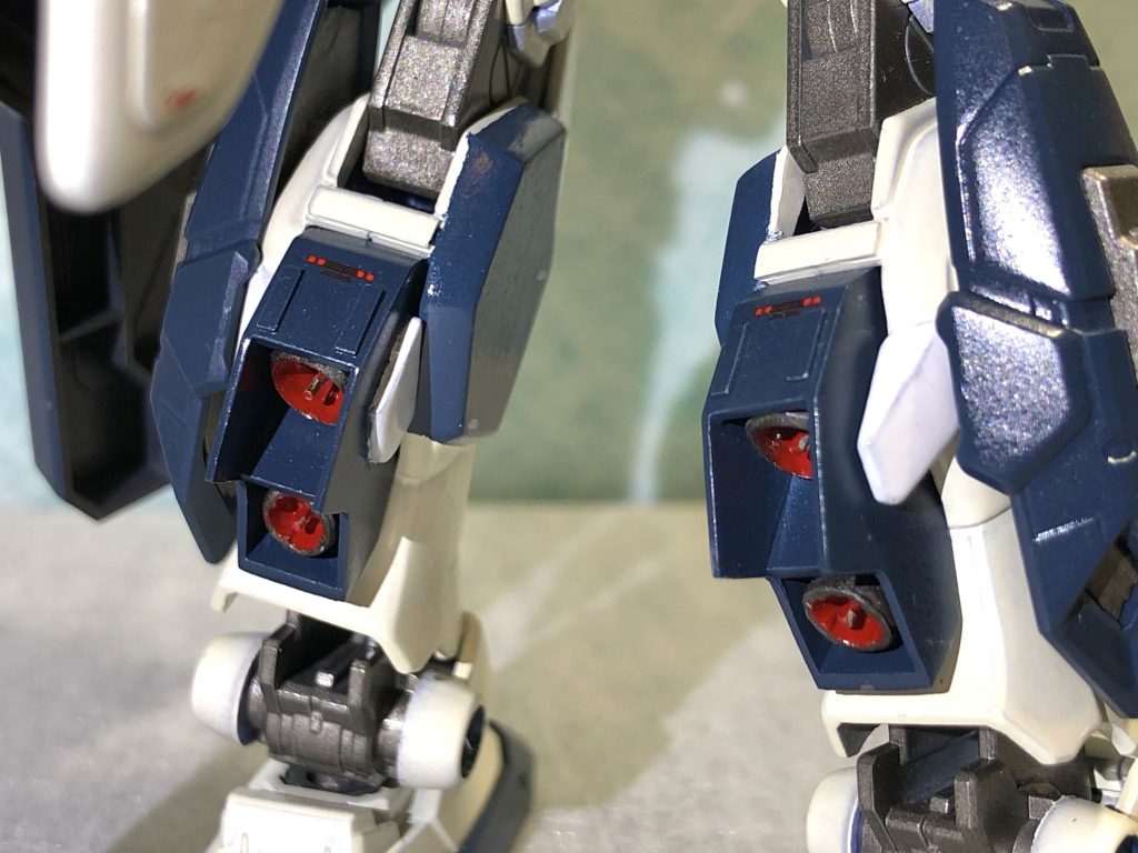 ふくらはぎはプラ板箱組みです。