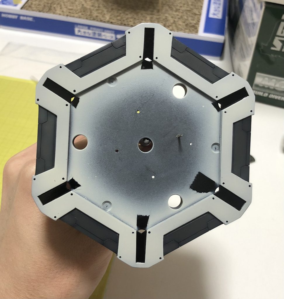 下の段もマスキングによる塗り分け